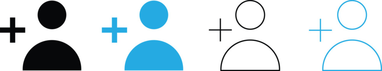 Add User Profile Icon Set for Account and Registration