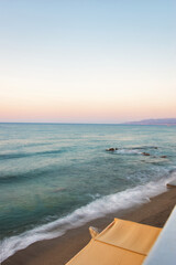 
Mediterranean Sea And Rocky Coast Of Crete, Greece 21.06.2023. This was on a hot, Sunny afternoon....