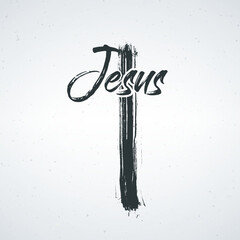 A simple yet powerful image of Jesus Christ on a white background