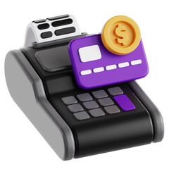 3D POS Terminal Payment Credit Card Transaction Icon