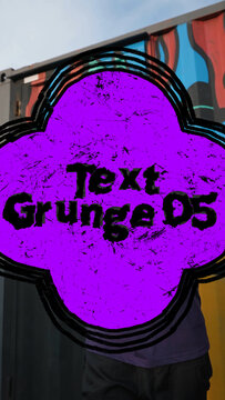 Text Grunge Transition 05 Vertical