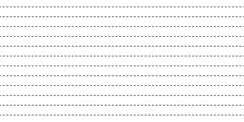 Bullet journal dashed horizontal lined seamless pattern