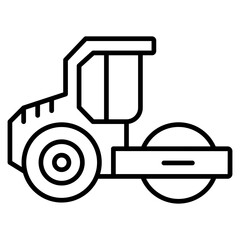 Road Roller Vector Icon