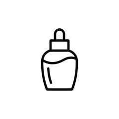 Obraz premium Clear dropper bottle isolated on white background, Vector, illustration