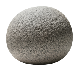Natural stone sphere display earthy textures home minimalist isolated on transparent background