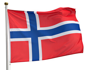 Flag of North Macedonia Isolated on transparent or white background