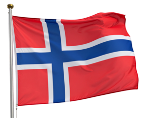 Flag of North Macedonia Isolated on transparent or white background