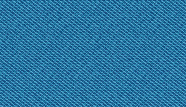 Blue denim fabric seamless pattern. Navy jean cloth background. Abstract seamless pattern with blue cotton material texture for casual dress, pants or jacket. Denim cloth surface, vector illustration