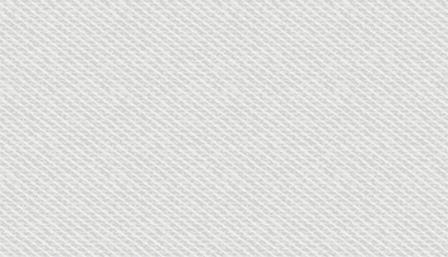 Seamless pattern of white denim fabric texture. Cloud dancer color jean cloth background. White cotton material seamless pattern for casual apparel. Light denim cloth surface, vector illustration