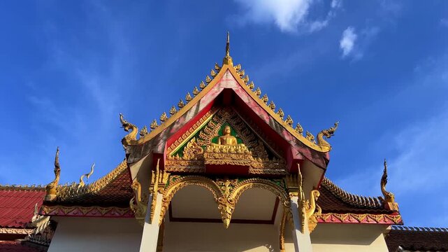 Laos, October 15, 2025: Wat Sisaket is a royal temple located in Vientiane, a famous Buddhist temple in Laos. The temple is inspired by Siamese (Thai) traditions. It is an active temple and museum. 4К