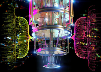 Quantum computer machine for big data analysis