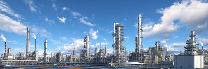 Fototapeta premium oil and gas refinery plant