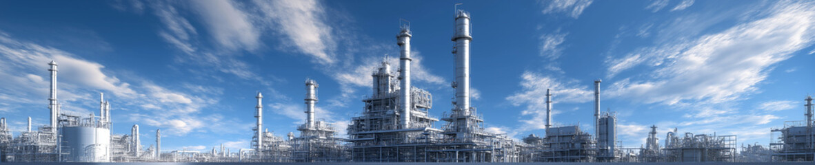 Obraz premium oil and gas refinery plant