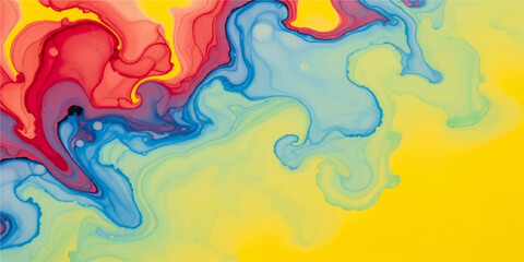 Fototapeta premium Seamless abstract watercolor background with a colorful artistic paint texture and grunge pattern design on paper