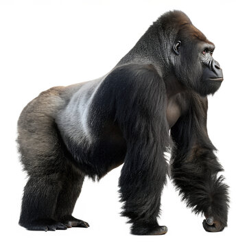 Gorilla isolated on transparent background