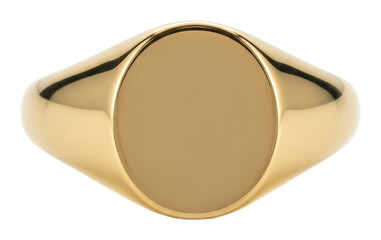 Showcasing a minimalist gold ring jewelry store display isolated on transparent background