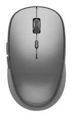 Mouse design innovation technology setup product minimalist top view isolated on transparent background