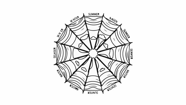 Intricate spiderweb mandala design with radiating lines and abstract shapes