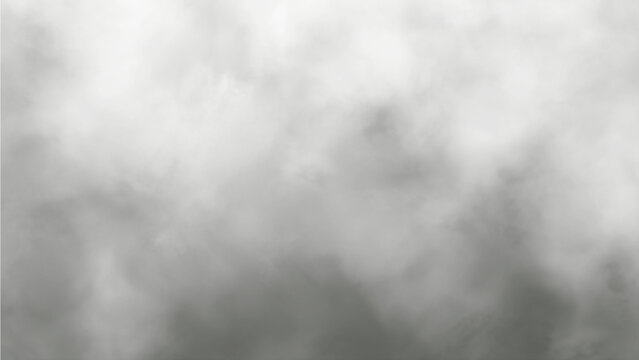 Gray Smoke and Soft Fog Vapor PNG Isolated on Transparent Background