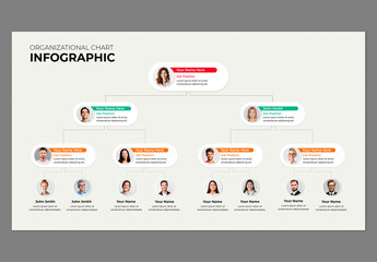 Corporate Organizational Chart Infographic