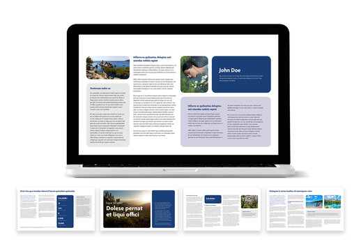 Modern Digital Editorial Report Template