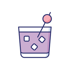 Black Russian vector icon