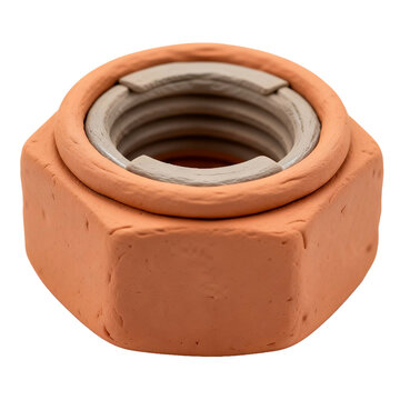 locking nut from clay
