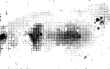 Retro Halftone Dots Grunge Design. Abstract Grunge Halftone Pattern Overlay