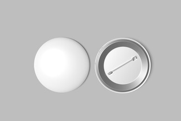 high quality pin blank mockup template	
