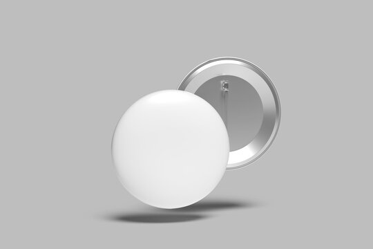 high quality pin blank mockup template	
