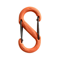 double carabiner from clay