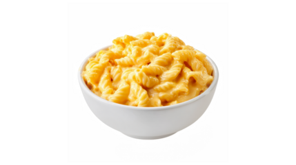 A delicious bowl of creamy mac and cheese with rotini pasta, a classic comfort food