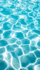 Obraz premium Beautiful Abstract Aqua Surface with Rippled Lights and Shimmering Sunlight Reflections Below Water