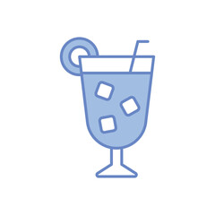 Blue Hawaii vector icon