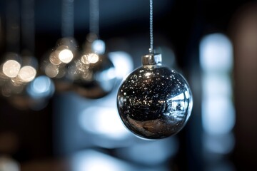 Fototapeta premium Christmas in the office – macro-level close-up, high-contrast