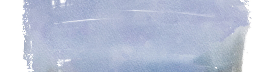 Subtle hand-painted watercolor wash with blue and gray tones, creating a calm abstract background suitable for design, print, and creative use. Vector banner design