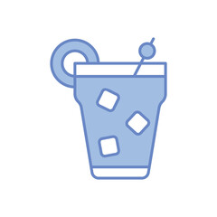 Blue Hawaii vector icon