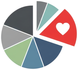 colorful chart png segmented graph cutout data diagram png analytical infographic cutout statistical report png percentage breakdown cutout isolated transparent background image