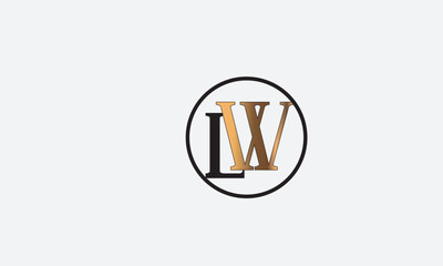 LW, WL , W , L , Abstract Letters Logo Monogram