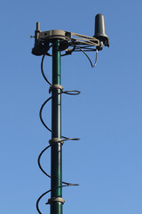 antenna on the blue sky