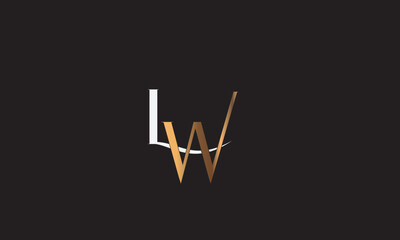 LW, WL , W , L , Abstract Letters Logo Monogram