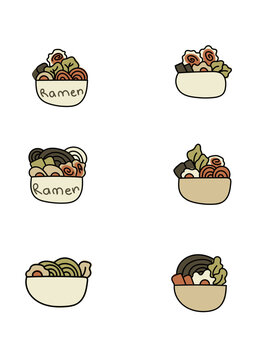set of coffee labels
