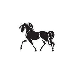 Obraz premium horse silhouette stylish