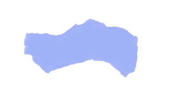 Light blue torn paper scrap abstract shape isolated on transparent background - Powered by Adobe