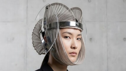 Futuristic Helmet Design with Transparent Visor