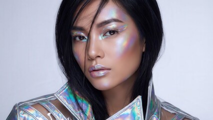 Futuristic Fashion and Makeup Trend Inspiration