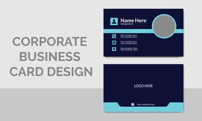 Obraz premium Creative Corporate Modern Professional Business Card Template for Print and Digital Use.