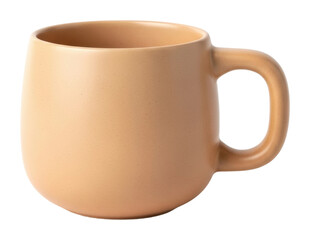 Ceramic mug display modern kitchen minimalist environment isolated on transparent background