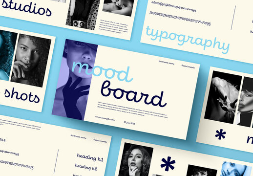 Creative Mood Board Brand Identity Presentation Template