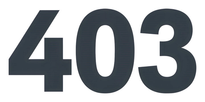 Error code 403 forbidden access issue in web applications isolated on transparent background